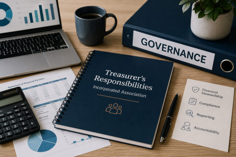 Treasurer's responsibilities in an incorporated association